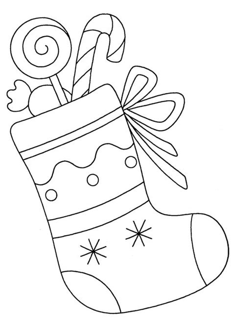 Free Printable Christmas Stocking Coloring Pages